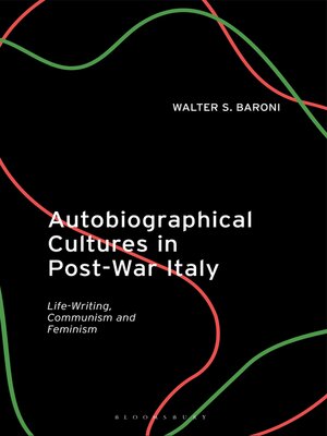 cover image of Autobiographical Cultures in Post-War Italy
